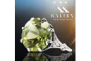 Vintage Ring Yellow Peridot Sterling silver 925 vrc073s