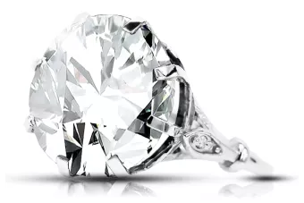 Ring Zircon Sterling silver 925 Vintage style vrc073s