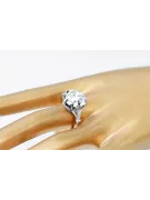 Ring Zircon Sterling silver 925 Vintage style vrc073s