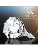 Inel Zircon Lira sterlină de argint 925 Vintage vrc073s