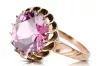 Ring Amethyst Original Vintage 14K Rose Gold Vintage craft vrc035r