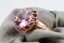 Prsteň Štýl Vintage Ametista Originálny výrobok Vintage 14k z ružového zlata vrc035r