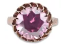 Ring Amethyst Original Vintage 14K Rose Gold Vintage craft vrc035r