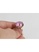 Bijoux vintage Anneau Améthyste Or rose 14 carats vintage d'origine vrc035r