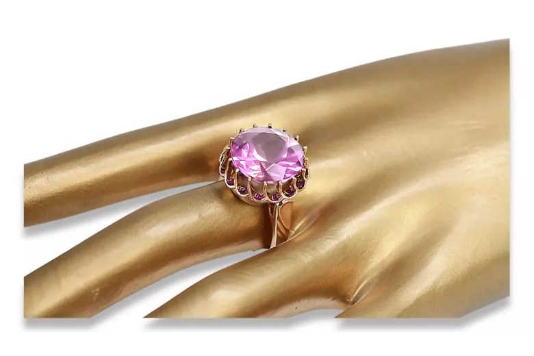Ring Amethyst Original Vintage 14K Rose Gold Vintage craft vrc035r