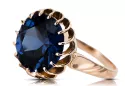 Or rose 14 carats vintage d'origine Saphir Anneau Bijoux vintage vrc035r