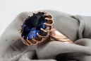 Originales Vintage-Roségold aus 14 Karat Saphir Ring Vintage Handwerk vrc035r
