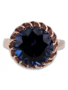 Sapphire Original Vintage 14K Rose Gold Ring Vintage Jewlery vrc035r