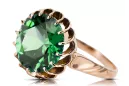 Inel Vintage bijuterii Smarald Original vintage din aur roz de 14k vrc035r