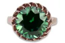 Inel Vintage bijuterii Smarald Original vintage din aur roz de 14k vrc035r