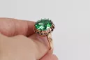 Inel Vintage bijuterii Smarald Original vintage din aur roz de 14k vrc035r