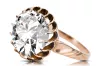 Vintage Jewlery Ring Zircon Original Vintage 14K Rose Gold vrc035r