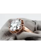 Vintage Jewlery Ring Zircon Original Vintage 14K Rose Gold vrc035r