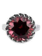 Vintage Anillo Rubí Plata de ley 925 vrc035s