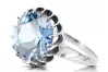 Sterling silver 925 Aquamarine Ring Vintage craft vrc035s