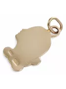 Rusă roz roz sovietic 14k 585 aur URSS Pandantiv zodiacal virgin vzp001