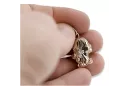 Rusă roz roz sovietic 14k 585 aur URSS Pandantiv zodiacal virgin vzp001
