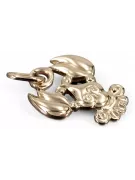 Russian rose Soviet gold pendant
