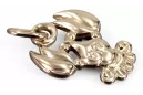 Russian rose Soviet gold pendant