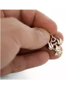 Russian rose Soviet gold pendant