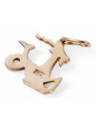 Russian rose Soviet gold pendant