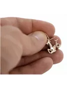 Russian rose Soviet gold pendant