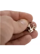 Russian rose Soviet gold pendant