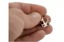 Russian rose Soviet gold pendant