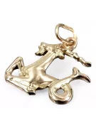 Russian rose Soviet gold pendant