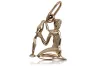 Pendant pendant made of rose red gold 14k 585  Vintage zodiac vzp004