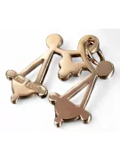 copia del colgante de oro rosa 14k 585 URSS Vintage zodiac libra vzp005