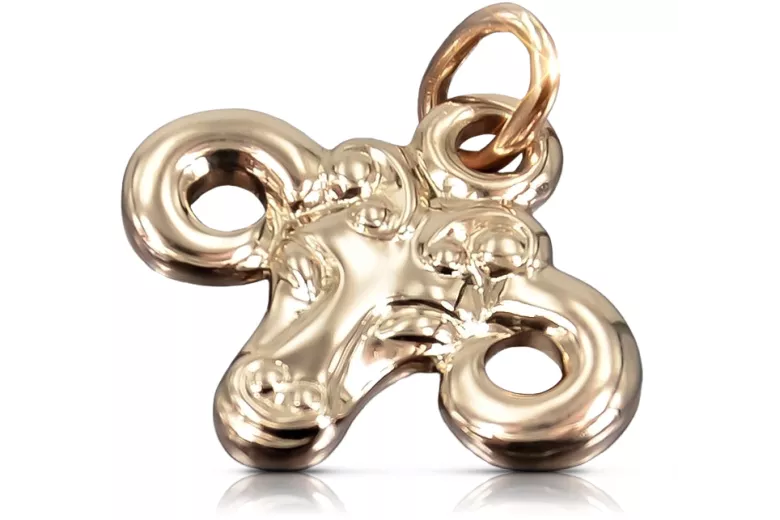 Rose Vintage 14k rose gold 585 Aries pendant vzp008