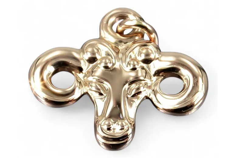 Rose Vintage 14k rose gold 585 Aries pendant vzp008