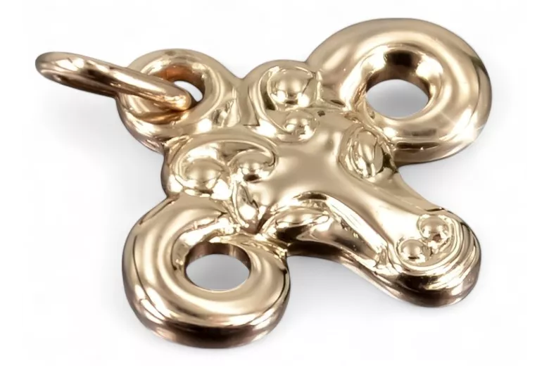 Zawieszka z różowego złota czerwonego 14k 585 ZSRR Vintage zodiak baran vzp008