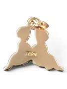 Rose Vintage 14k rose gold 585 Aries pendant Gemini vzp009