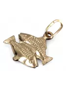 Russian rose Soviet gold pendant