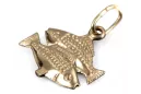 Russian rose Soviet gold pendant