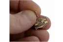 Russian rose Soviet gold pendant