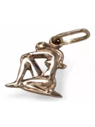 Rose Vintage 14k rose gold 585 Aries pendant Lady zodiac pendant vzp011