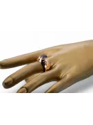Russian Soviet rose 14k 585 gold Alexandrite Ruby Emerald Sapphire Zircon ring  vrc078