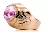 Original Vintage 14K Rose Gold Amethyst Ring Vintage craft vrc078r