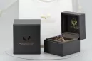 Russischer sowjetischer Roségoldring 14 Karat 585 Alexandrit Rubin Smaragd Saphir Zirkon vrc014