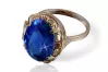 Vintage Rose Gold Ring 14K Alexandrite Ruby Emerald Sapphire Zircon 585 vrc056