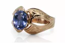 Rosă sovietică rusă 14k 585 aur alexandrit rubin smaragd safir zircon inel vrc135