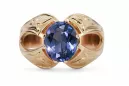 Rosă sovietică rusă 14k 585 aur alexandrit rubin smaragd safir zircon inel vrc135