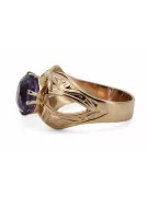 Russian Soviet rose 14k 585 gold Alexandrite Ruby Emerald Sapphire Zircon ring  vrc135