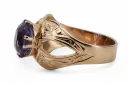 Rosă sovietică rusă 14k 585 aur alexandrit rubin smaragd safir zircon inel vrc135