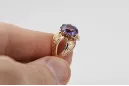 Rosă sovietică rusă 14k 585 aur alexandrit rubin smaragd safir zircon inel vrc135