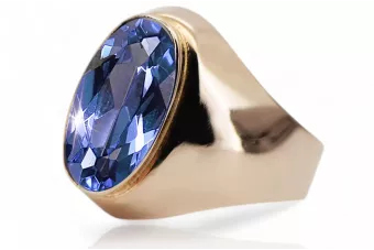 Russian Soviet rose 14k 585 gold Alexandrite Ruby Emerald Sapphire Zircon ring  vrc077