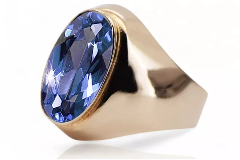 Russian Soviet rose 14k 585 gold Alexandrite Ruby Emerald Sapphire Zircon ring  vrc077